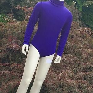 Kids Purple Turtleneck Bodysuit